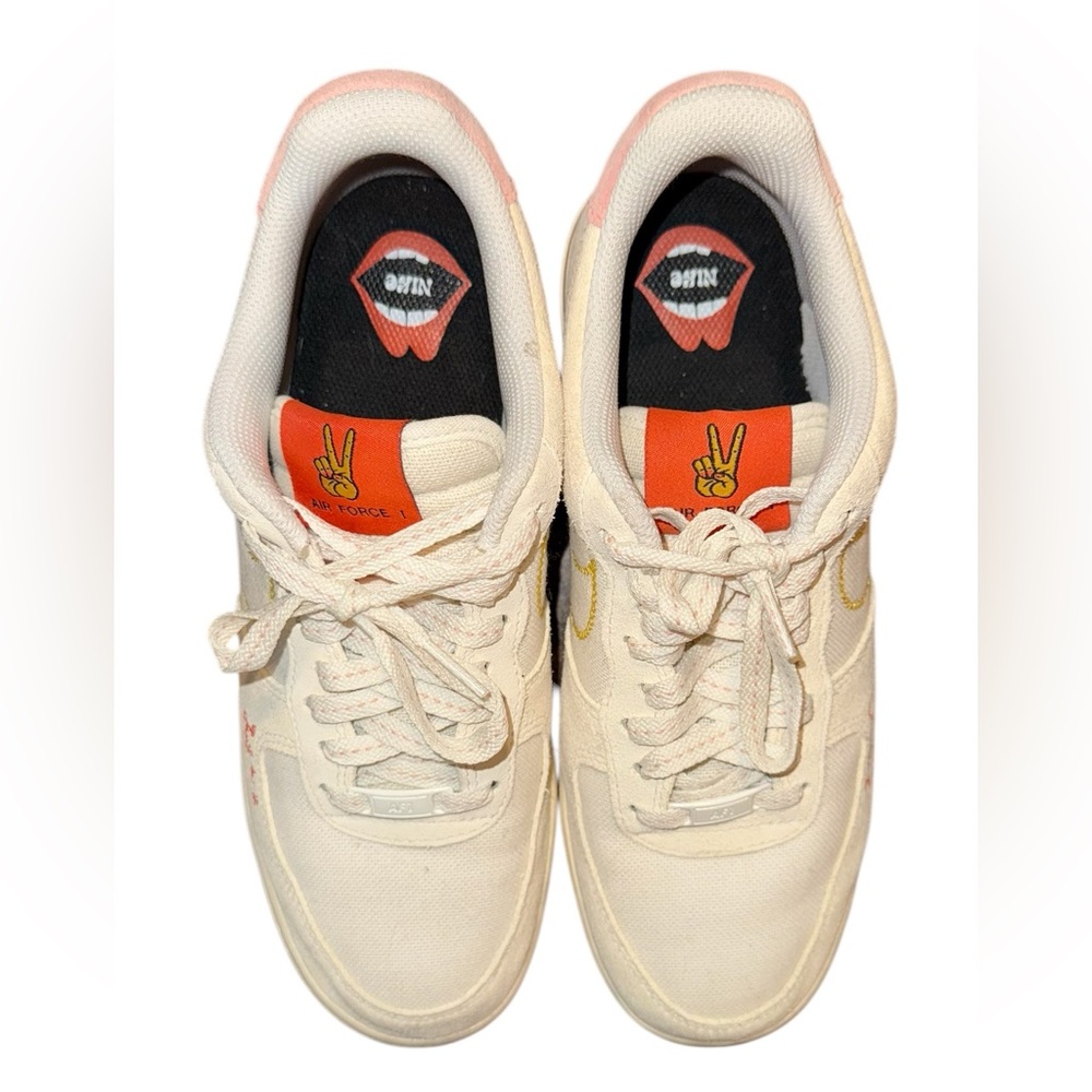 Nike Air Force 1 '07 'Peace Sneakers Women’s Size 9 RARE - Picture 6 of 15